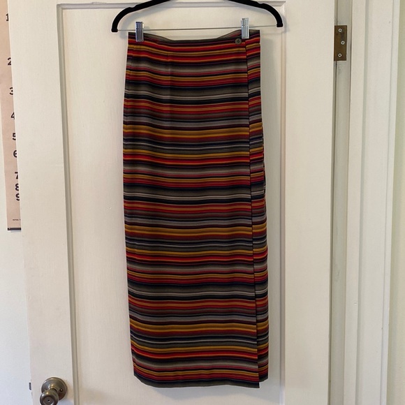 High waist striped midi skirt - Picture 3 of 6